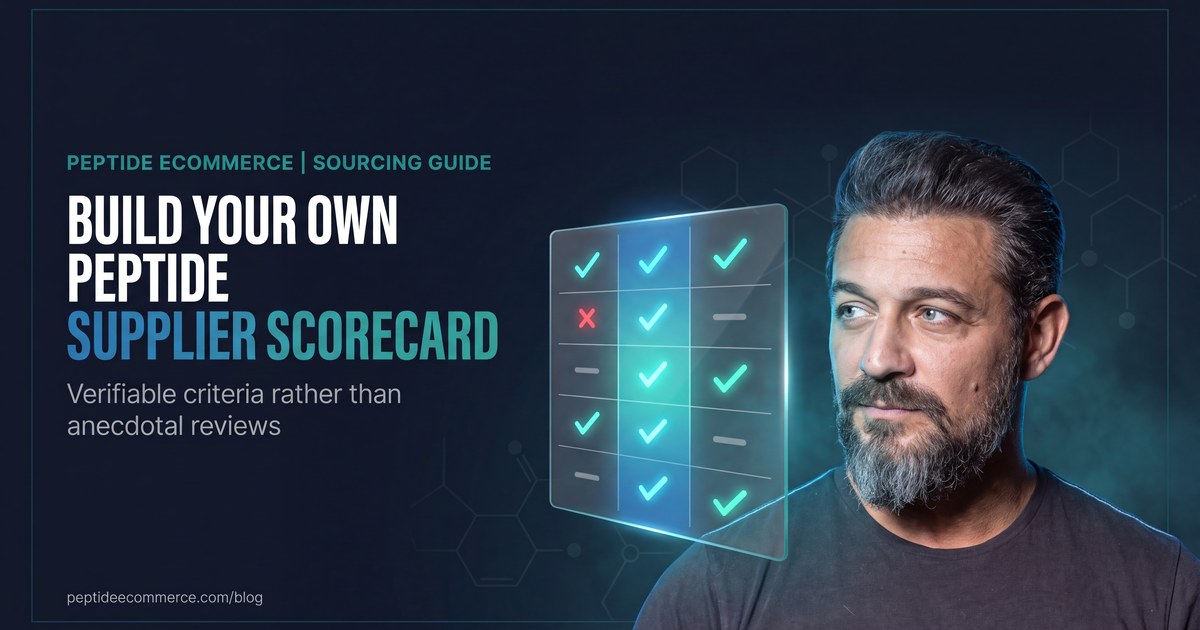 Build Your Own Peptide Supplier Scorecard