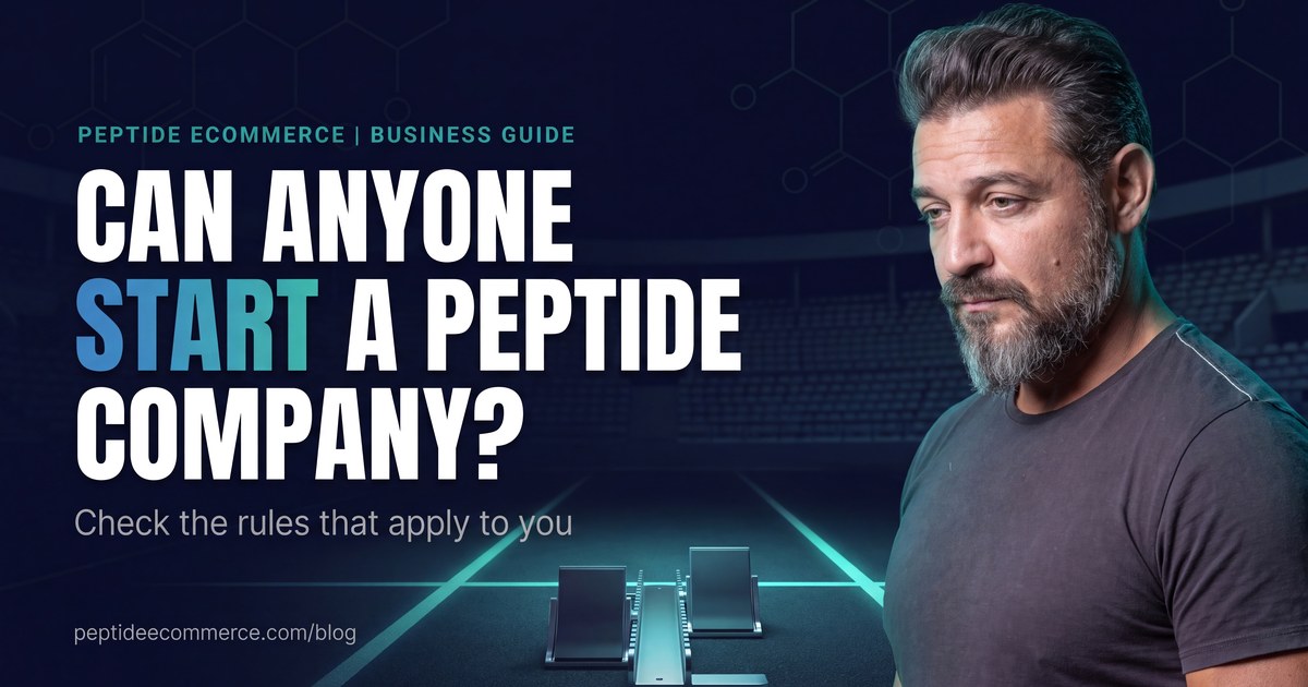 Can anyone start a peptide company?