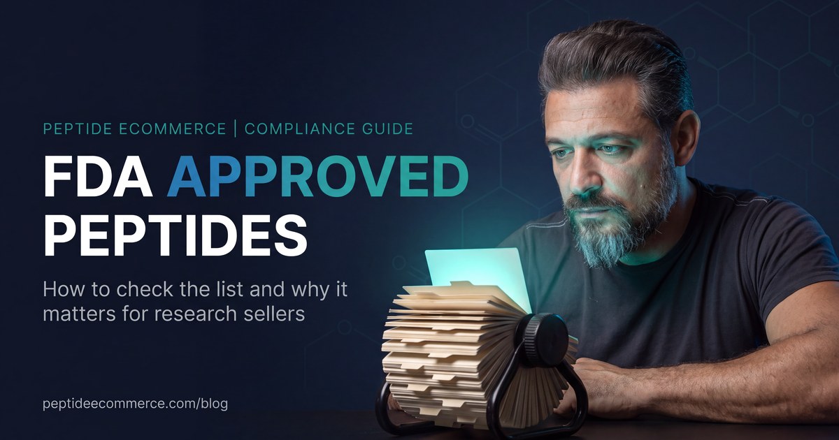 FDA Approved Peptides: How to Check the List and Why It Matters for Research Sellers