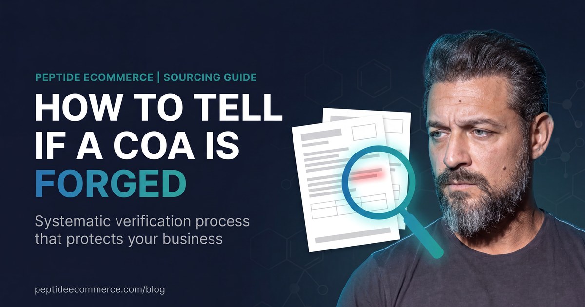 How to Tell If a Peptide COA Is Fake: Verification Steps