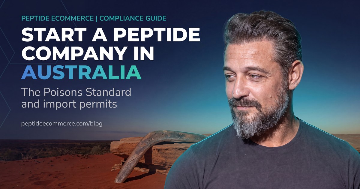 How to start a peptide company in Australia