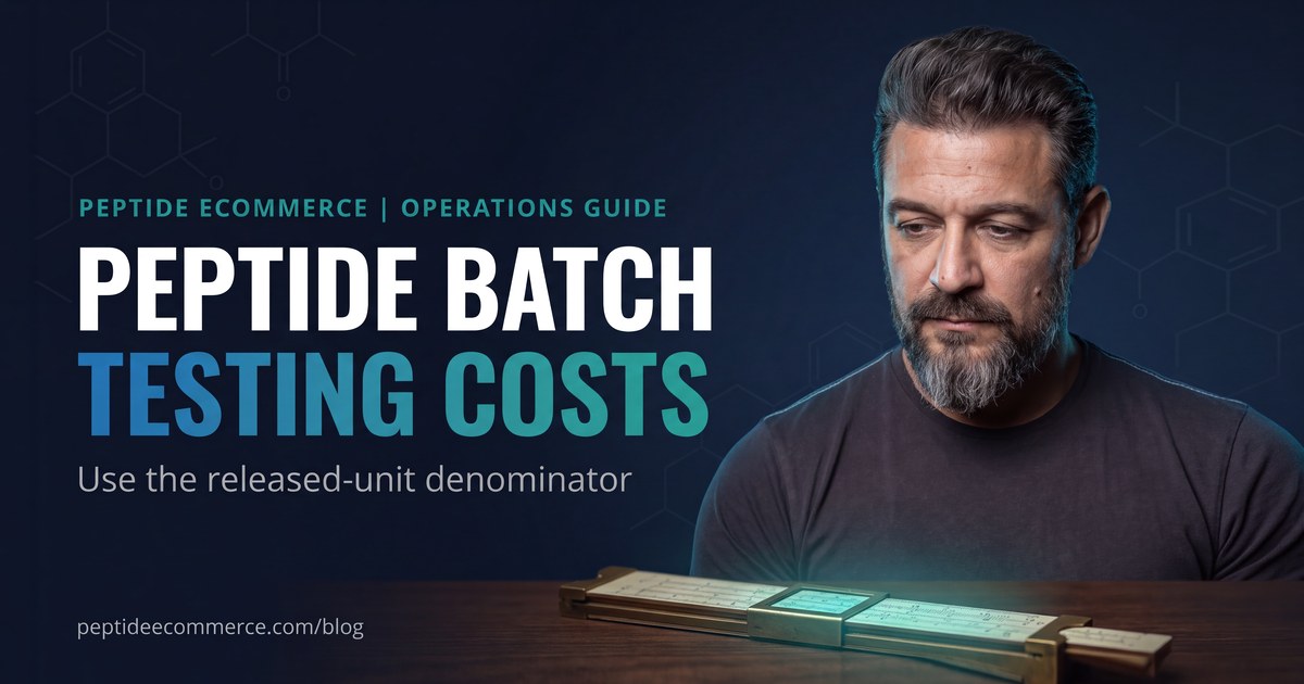 Peptide Batch Testing Costs: Use the Released-Unit Denominator