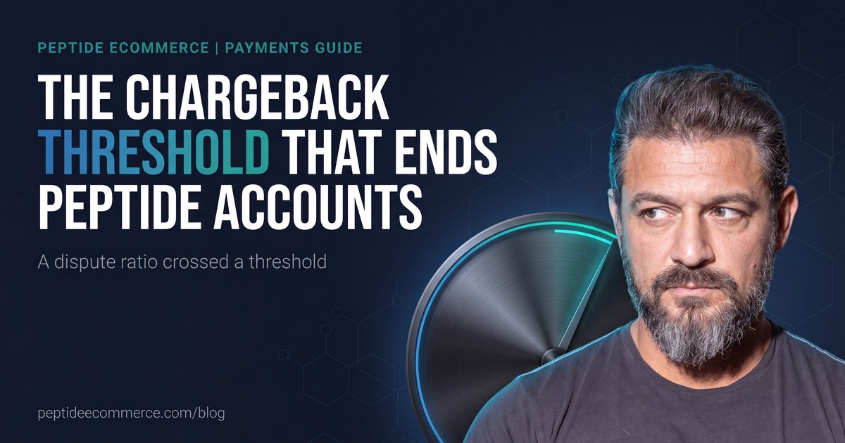 The Chargeback Threshold That Ends Peptide Merchant Accounts