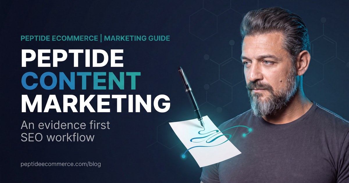 Peptide Content Marketing: An Evidence First SEO Workflow