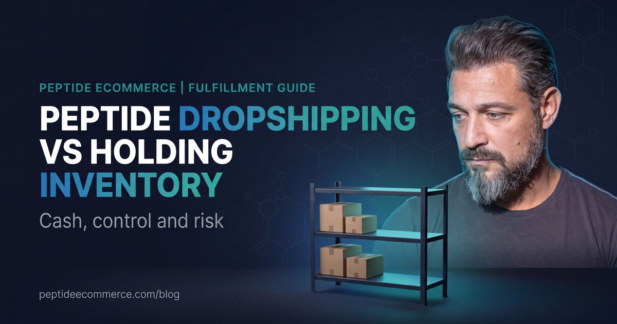 Peptide Dropshipping vs Holding Inventory: Cash, Control and Risk