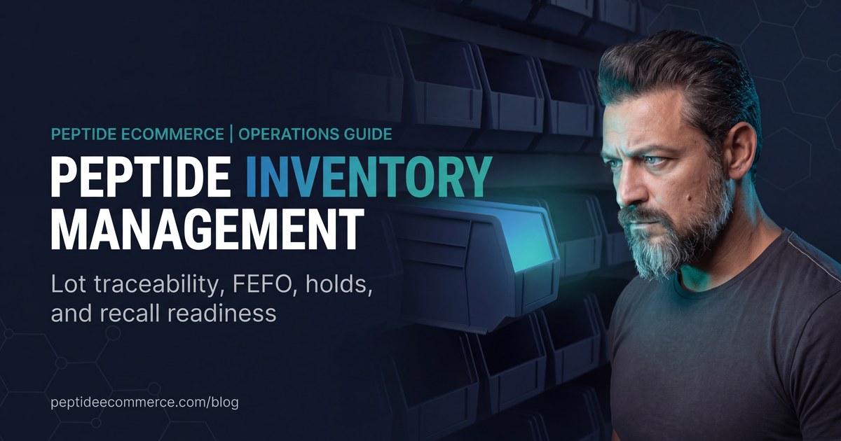 Peptide Inventory Management: Lot Traceability, FEFO, Holds, and Recall Readiness