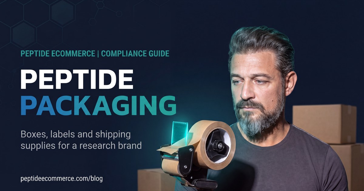 Peptide Packaging: Boxes, Labels and Shipping Supplies for a Research Brand