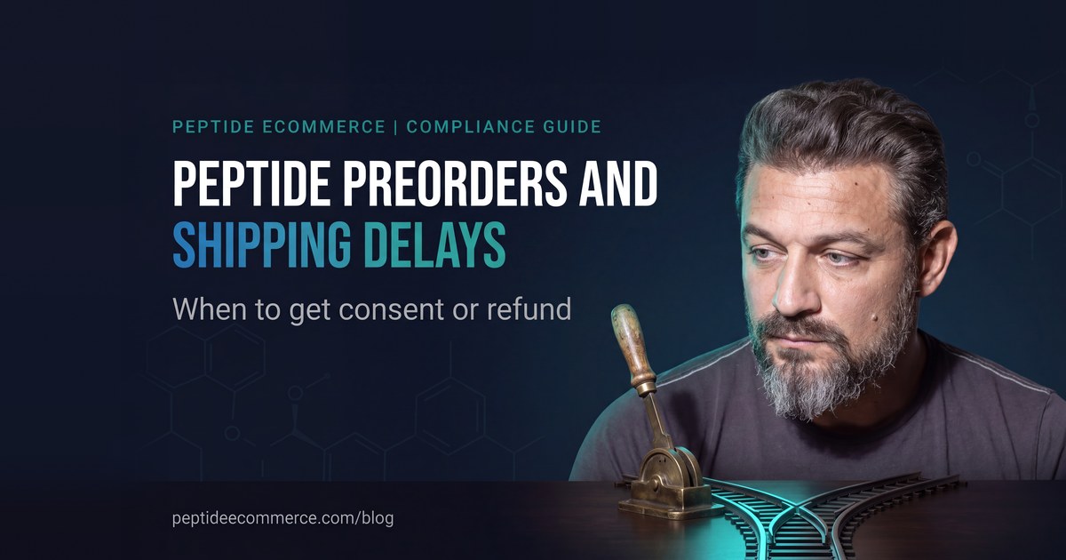 Peptide Preorders and Shipping Delays: When to Get Consent or Refund