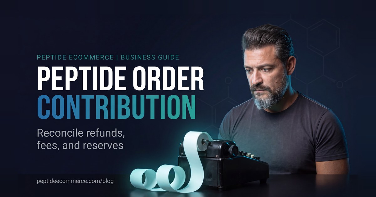 Peptide Order Contribution: Reconcile Refunds, Fees, and Reserves