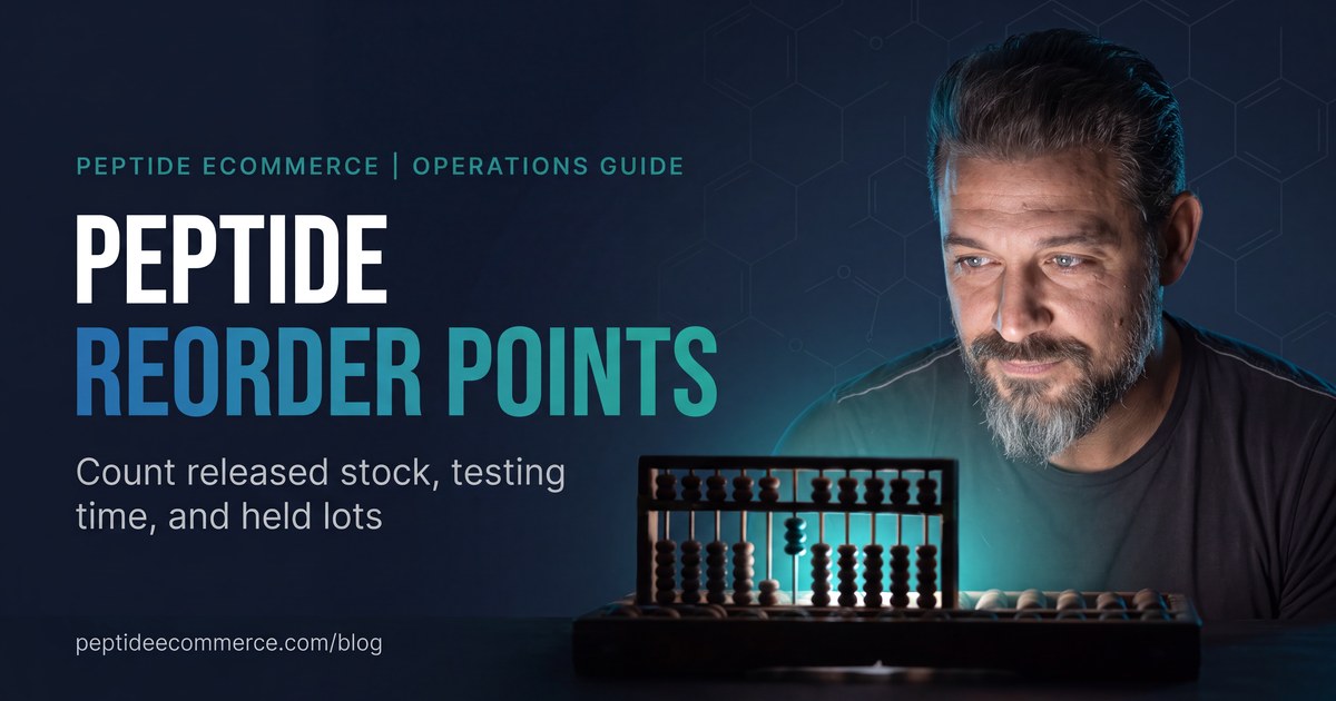 Peptide Reorder Points: Count Released Stock, Testing Time, and Held Lots