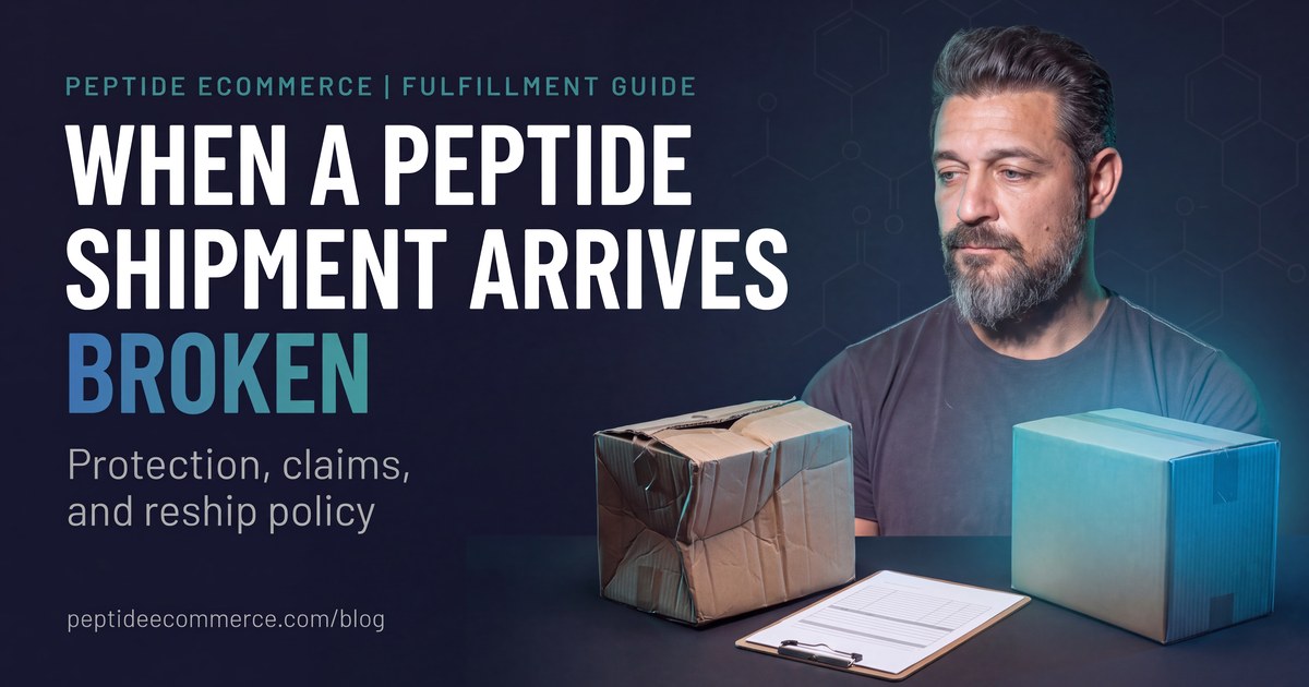 When a Peptide Shipment Arrives Broken: Protection, Claims, and Reship Policy